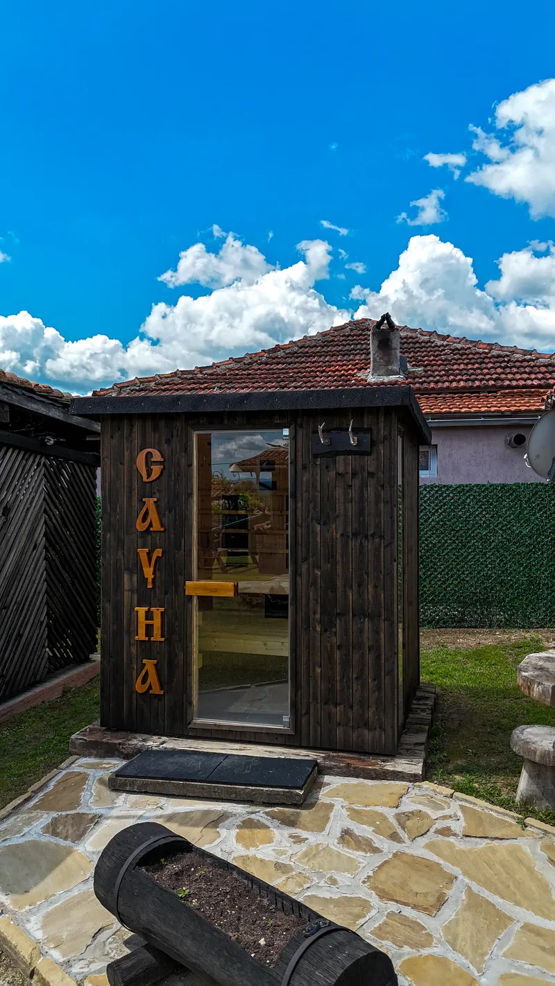 The sauna cabin